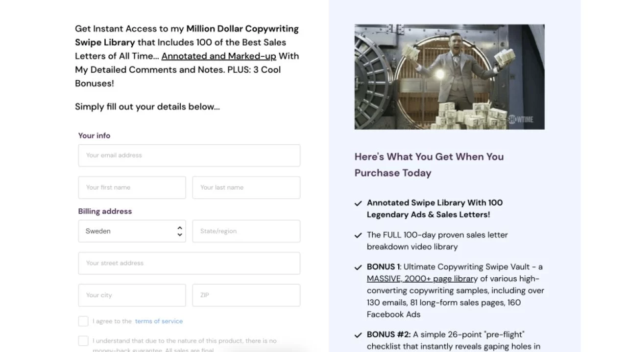 Csaba Borzasi – Million Dollar Copywriting Swipe Library