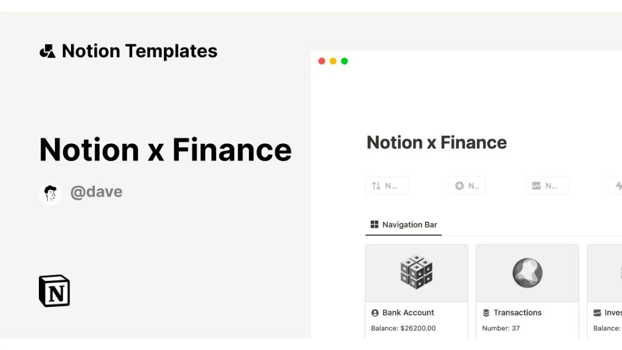 Notion x Finance PRO