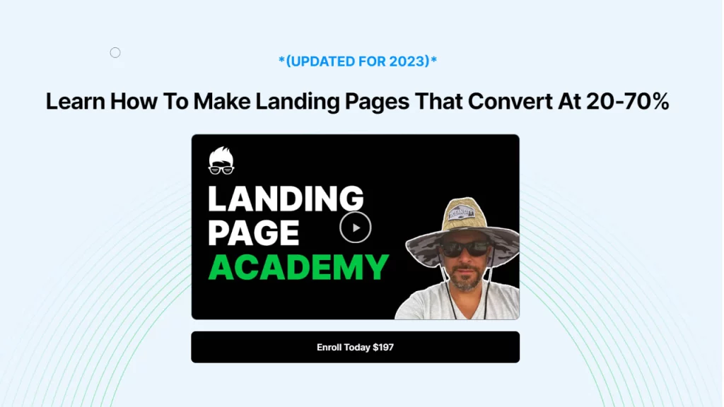 Clicks Geeks Landing Page Academy