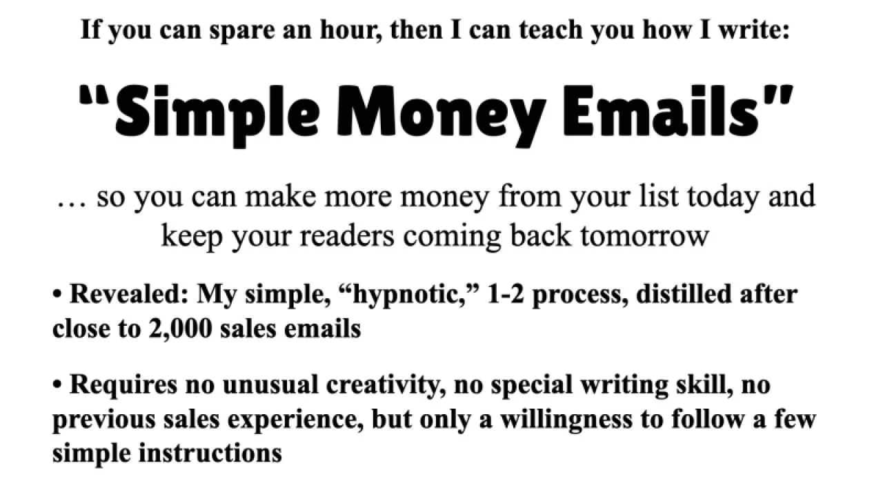 John Bejakovic – Simple Money Email