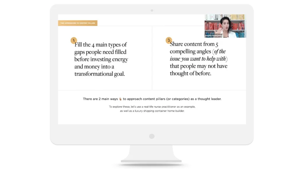 Regina Anaejionu – 3-Day Thought Leadership Content Strategy