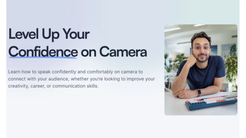 Ali Abdaal – Camera Confidence