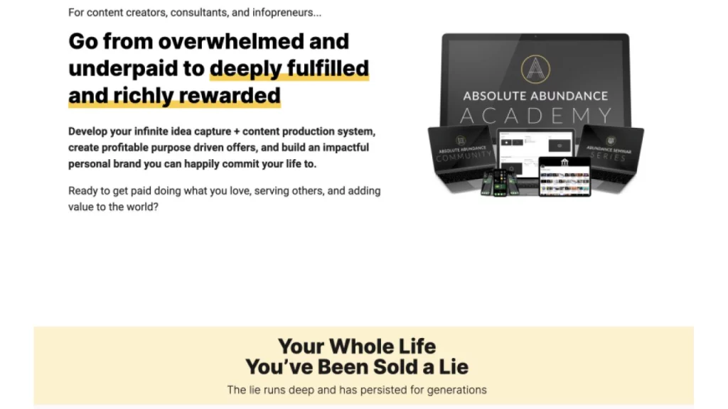 Justin C Scott – Absolute Abundance Academy (Cohort)