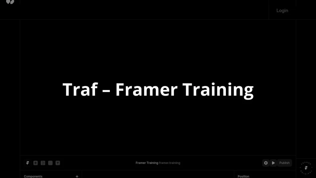 Traf – Framer Training