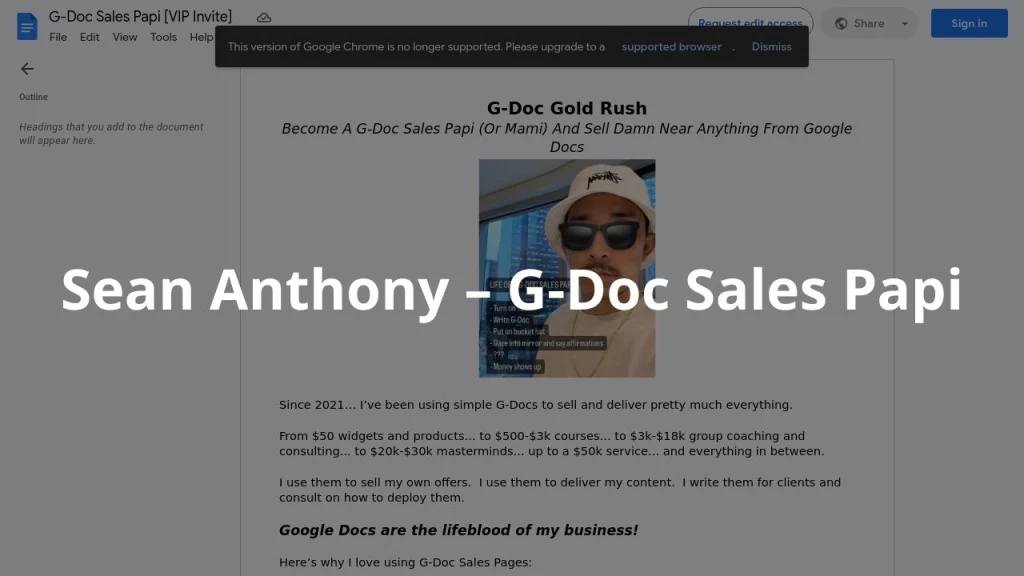 Sean Anthony – G-Doc Sales Papi
