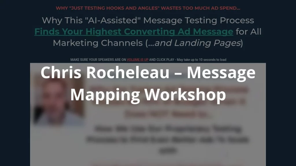 Chris Rocheleau – Message Mapping Workshop