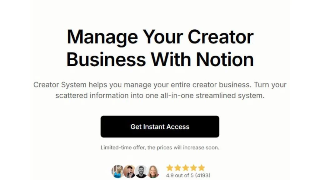 Modest Mitkus- The Notion Creator System