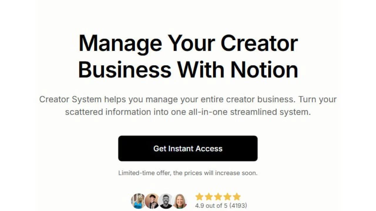 Modest Mitkus- The Notion Creator System