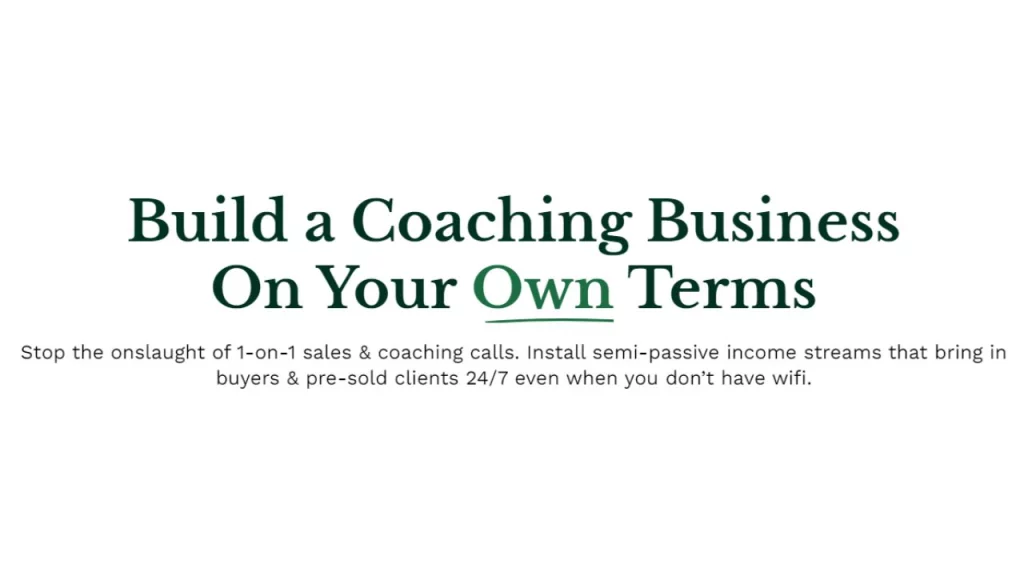 Zac Hansen – Build a Coaching Business On Your Own Terms