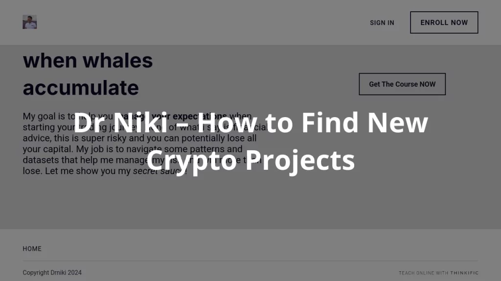 Dr Niki – How to Find New Crypto Projects