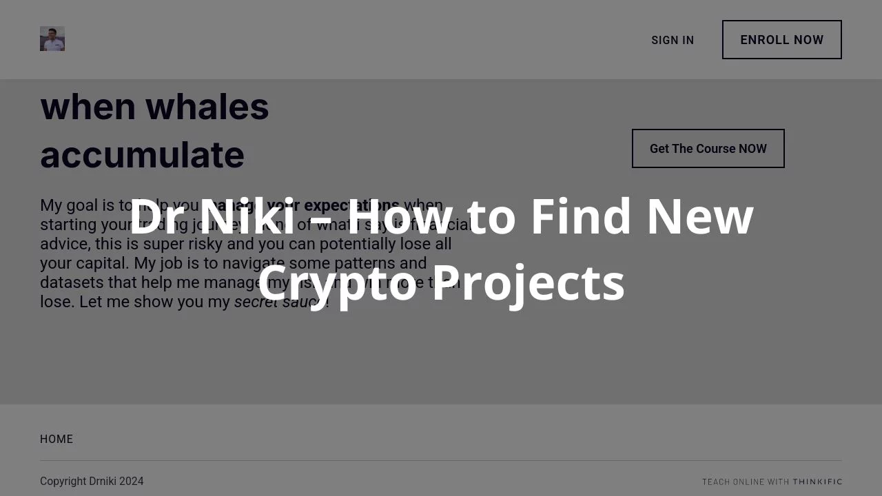 Dr Niki – How to Find New Crypto Projects