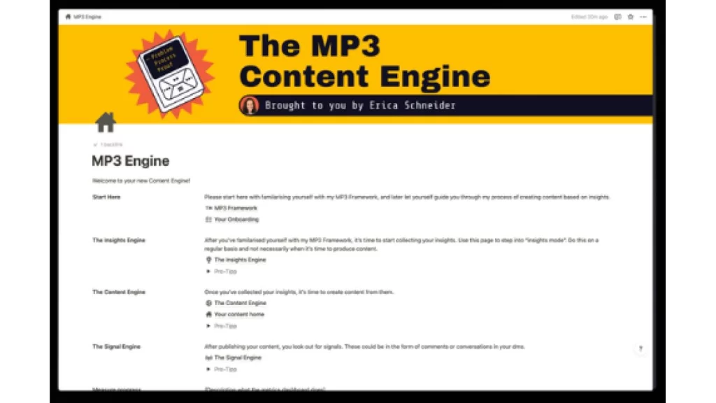 Erica Schneider – The MP3 Content Engine