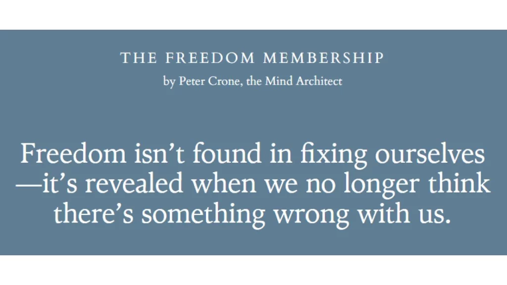 Peter Crone – Freedom