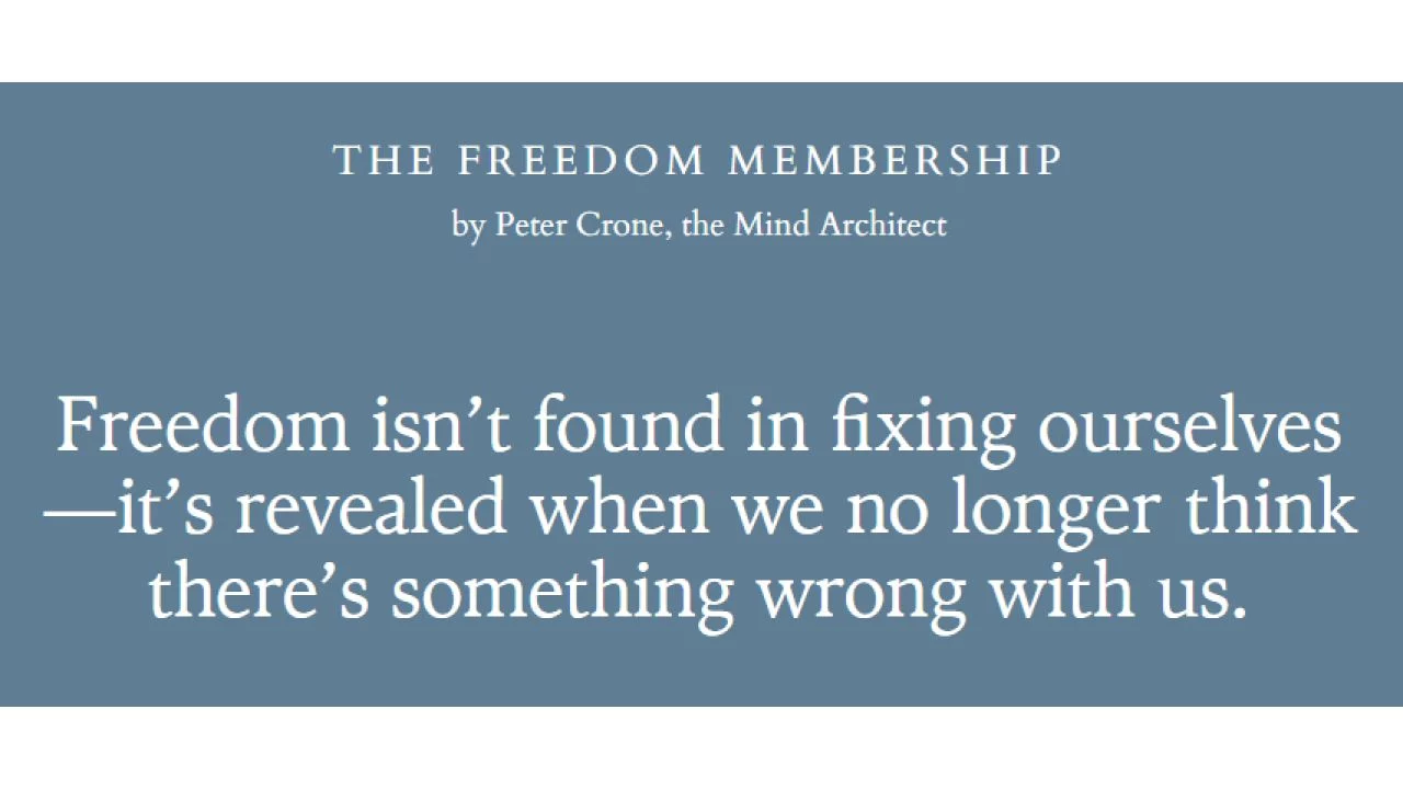 Peter Crone – Freedom