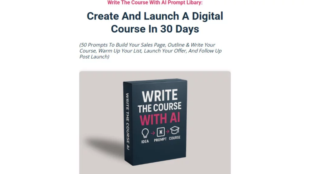 Dickie Bush , Nicolas Cole – Create And Launch A Digital Course In 30 Days   Upsell