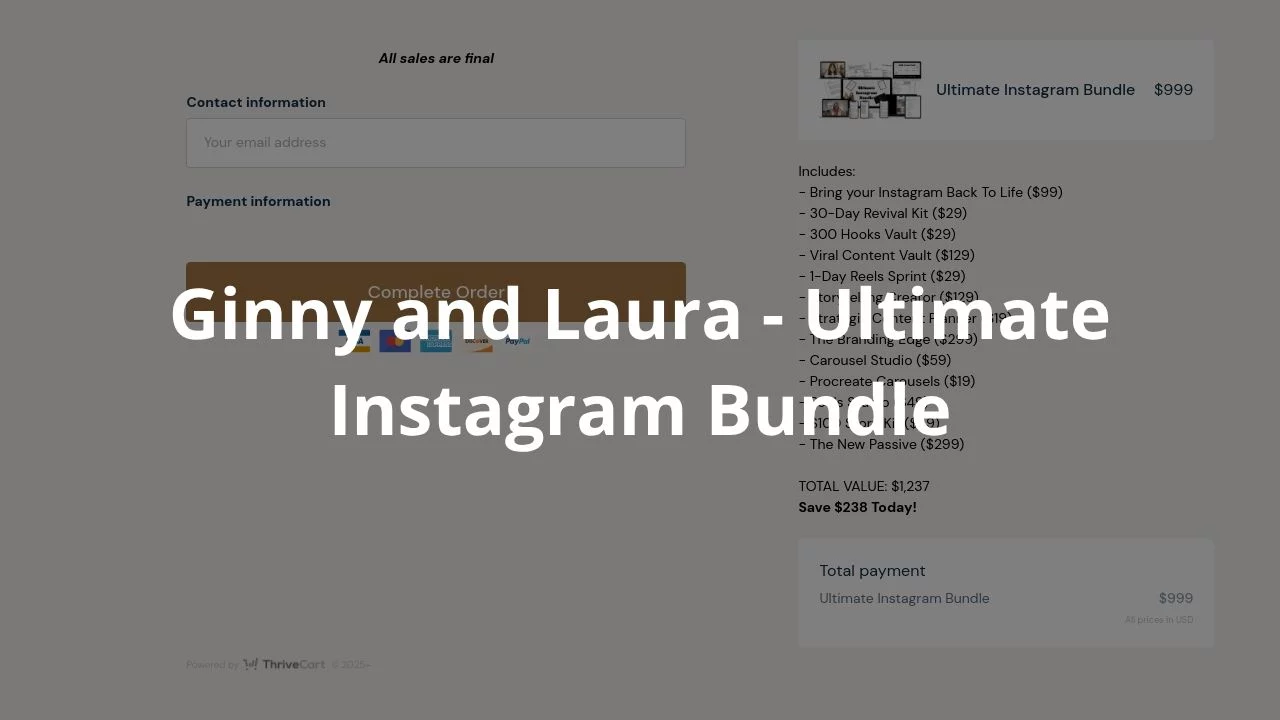 Ginny and Laura – Ultimate Instagram Bundle