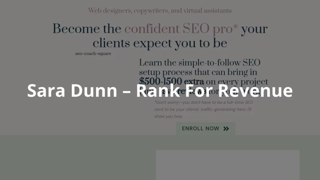 Sara Dunn – Rank For Revenue