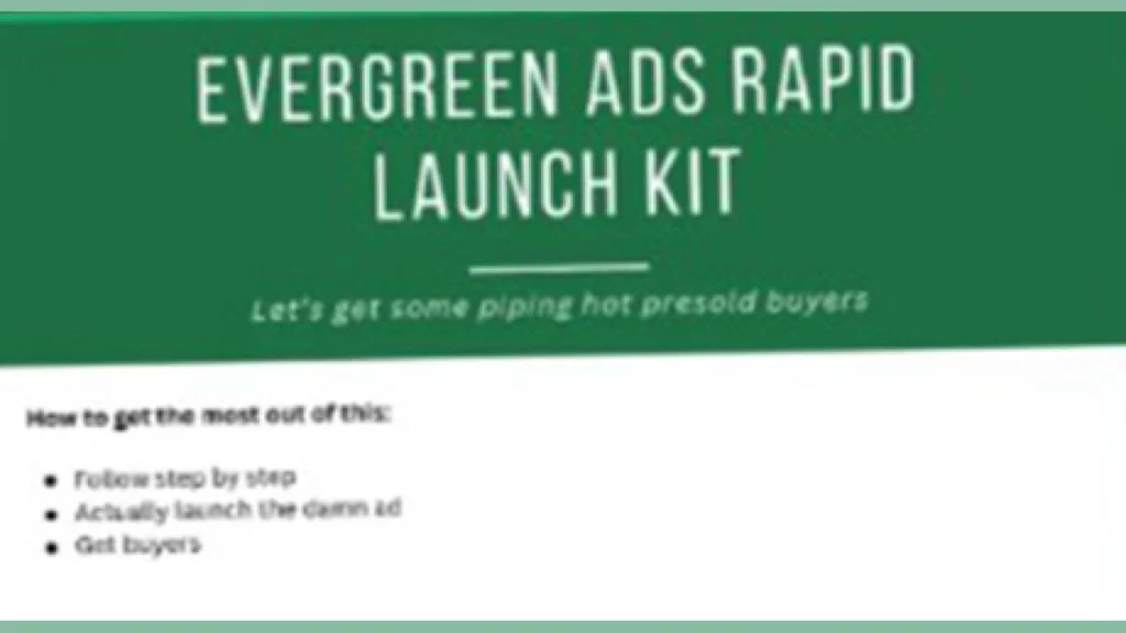 Zac Hansen – Evergreen Ads   Upsells